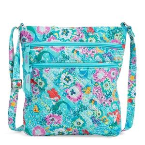 Vera Bradley Little Mermaid Triple Zip Hipster NWT